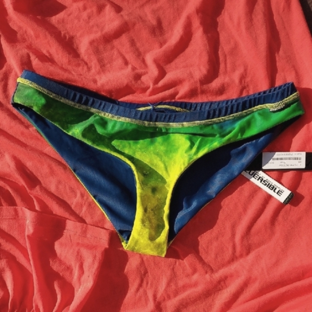 Bikini  Reversible Bottom  XL "WAVE LIFE" NWT